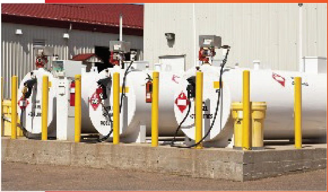 Industrial LPG storage tanks with dispensing units