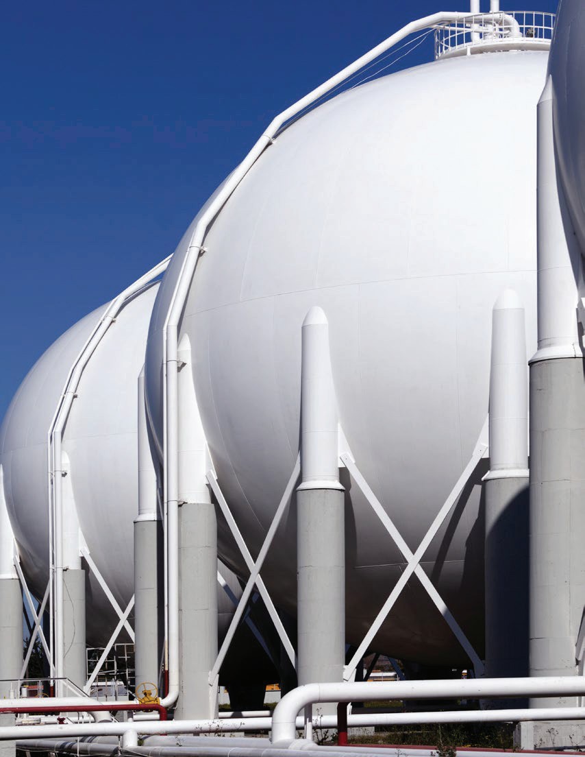Petroleum operations team at work